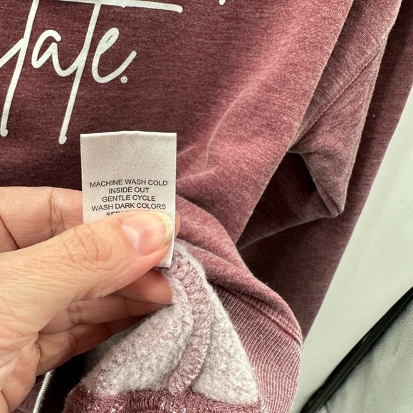 CHICKA-D Licensed Mississippi State distressed soft woman sweatshirt NWT S - Picture 8 of 13